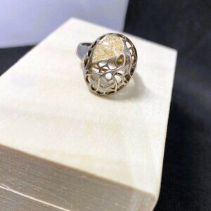Light colored Gemstone Ring